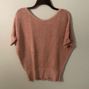 LOFT Slightly Sheer Sweater with Scoop Neck
